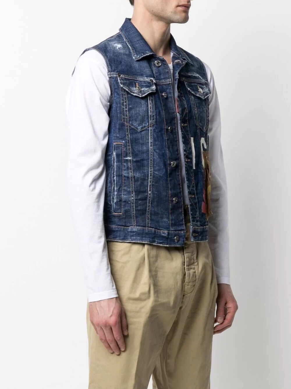 Icon denim vest - 3