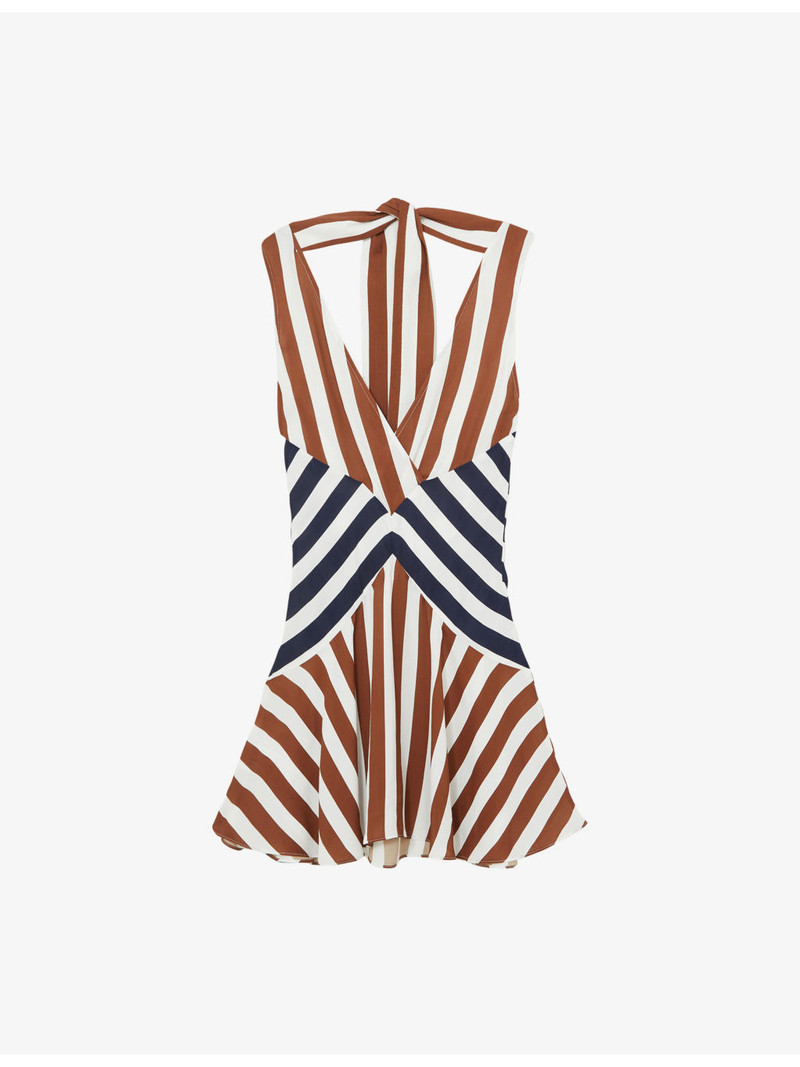 Esme Striped Woven Mini Dress 1