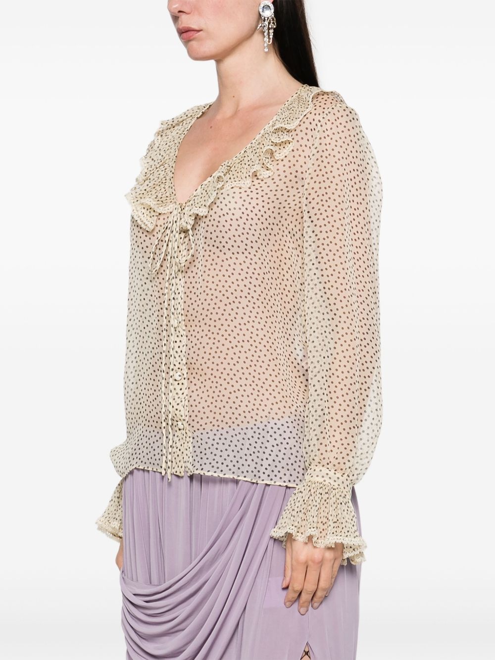 Valentino Shirts Beige - 4