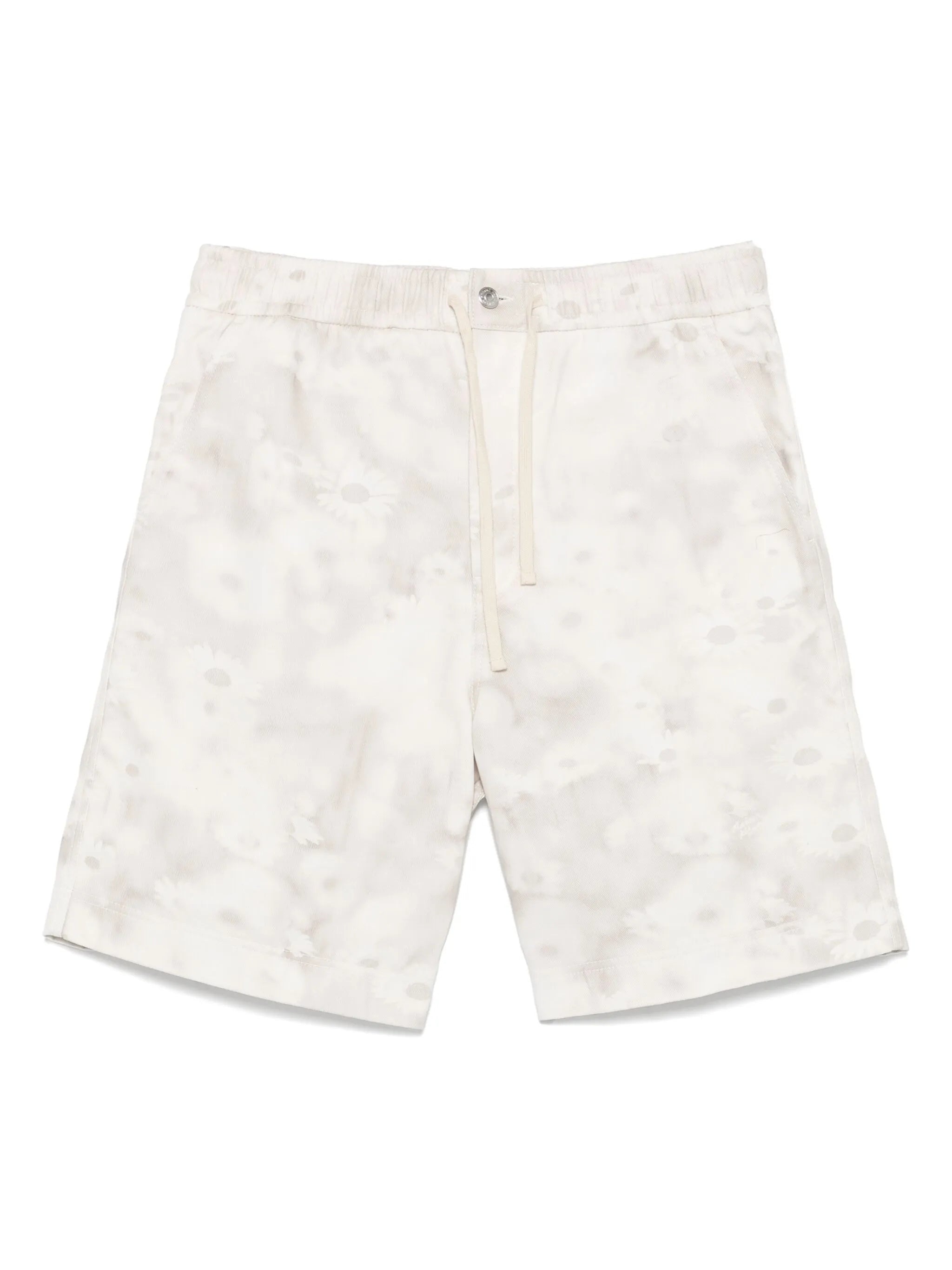 Printed Denim Shorts - 1