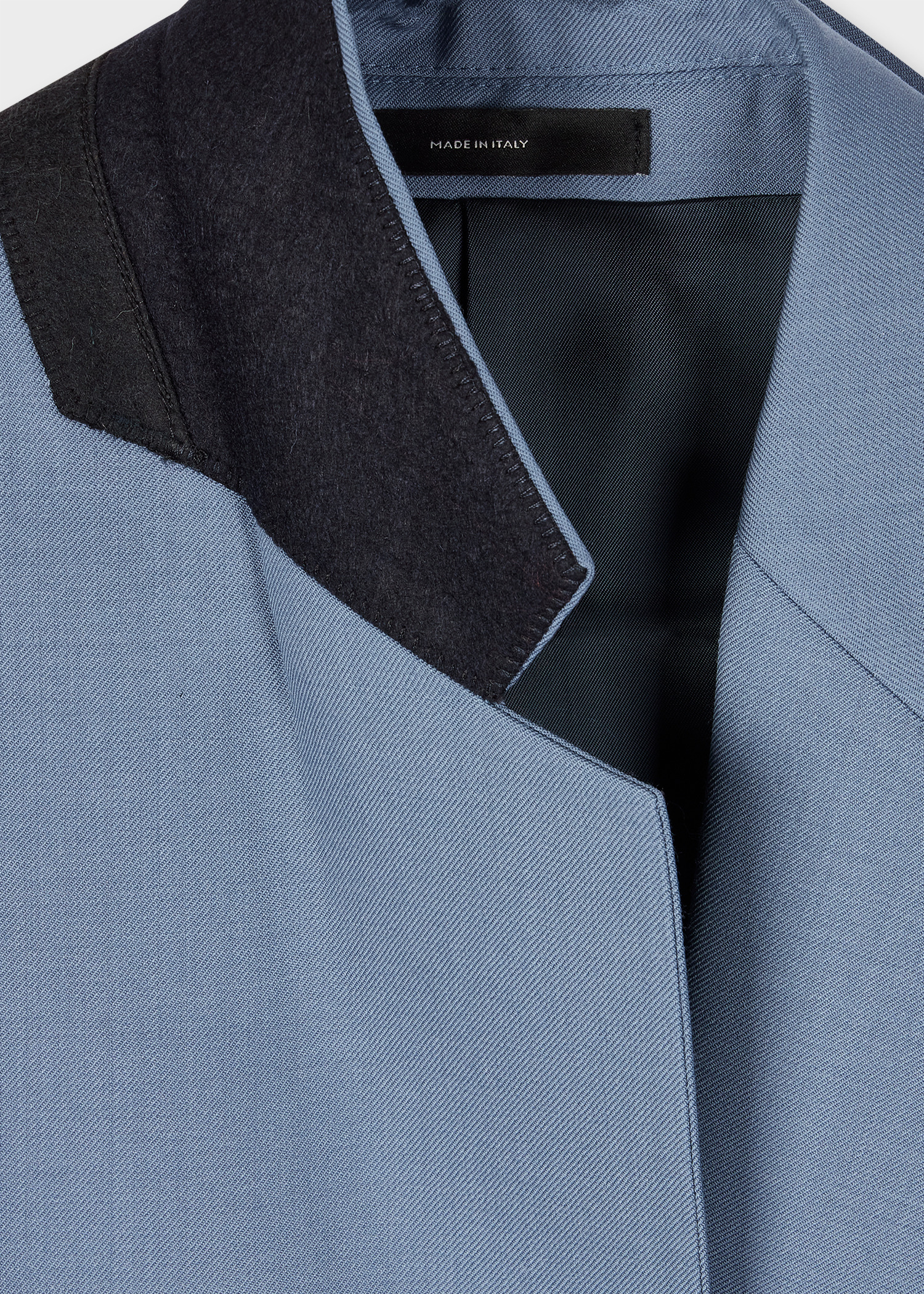Women's A Suit To Travel In - Dusty Blue Wool Suit - 3