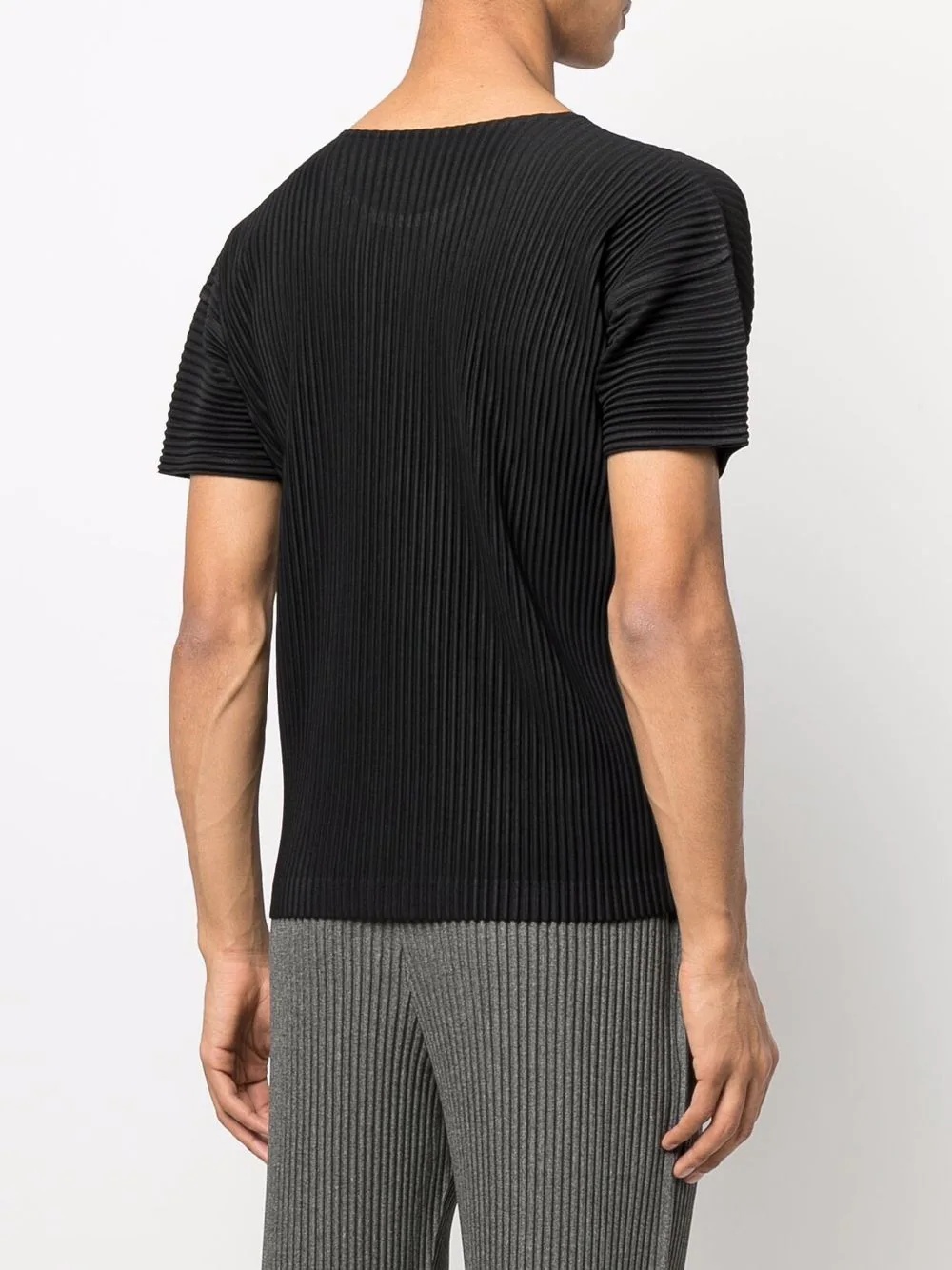 full-pleat crewneck T-shirt - 4