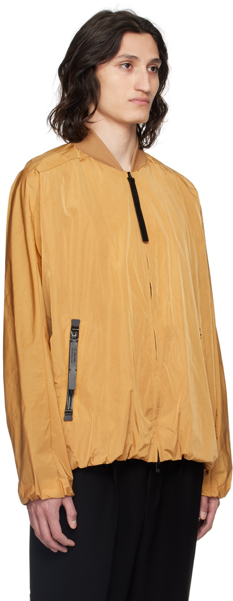 N.Hoolywood Brown Raglan Bomber Jacket outlook