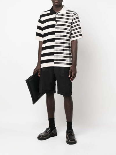 KENZO stripe-print pattern polo shirt outlook