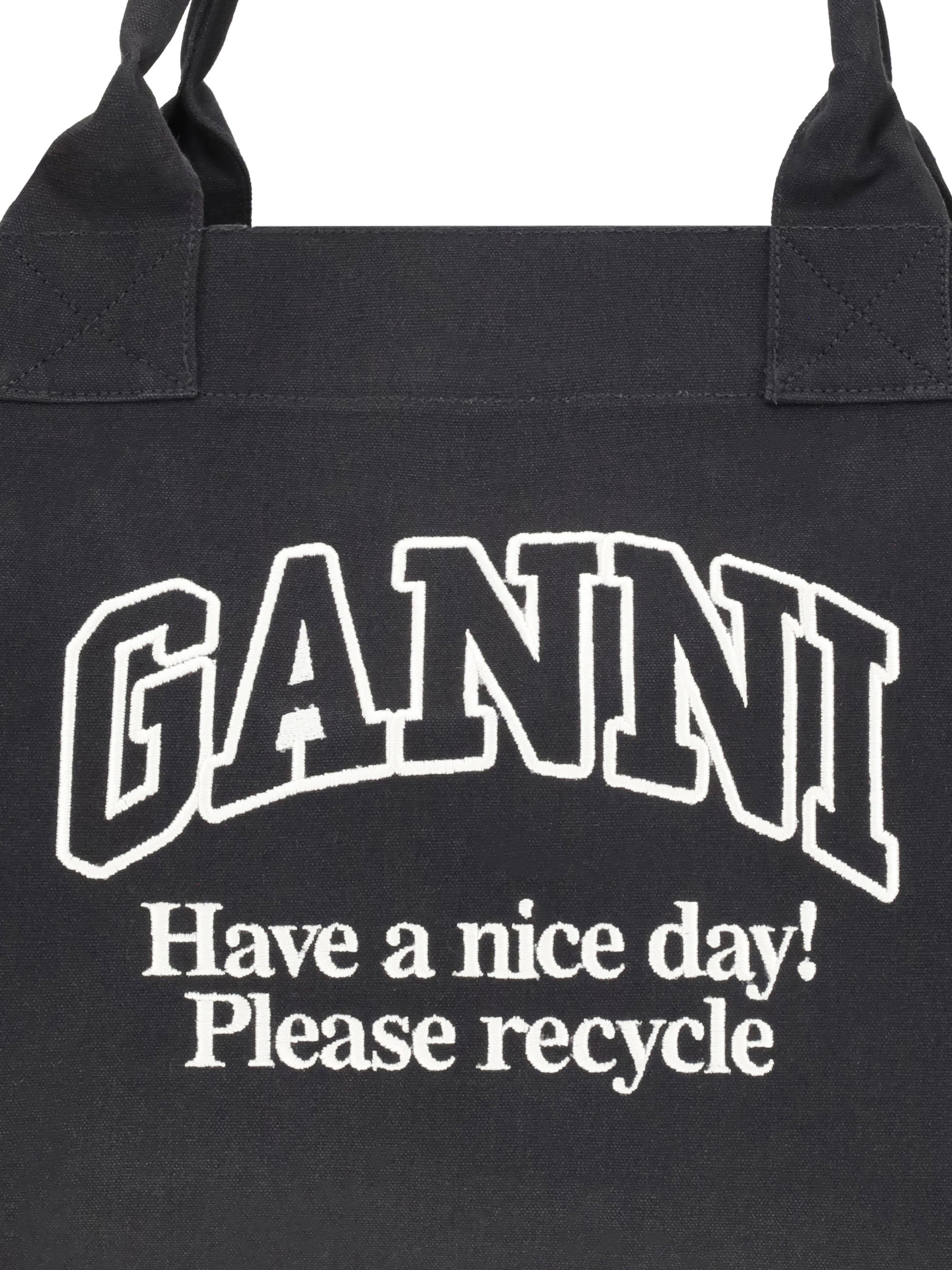 Ganni Women Shopper Xxl Contrasted Logo Pocket - 4