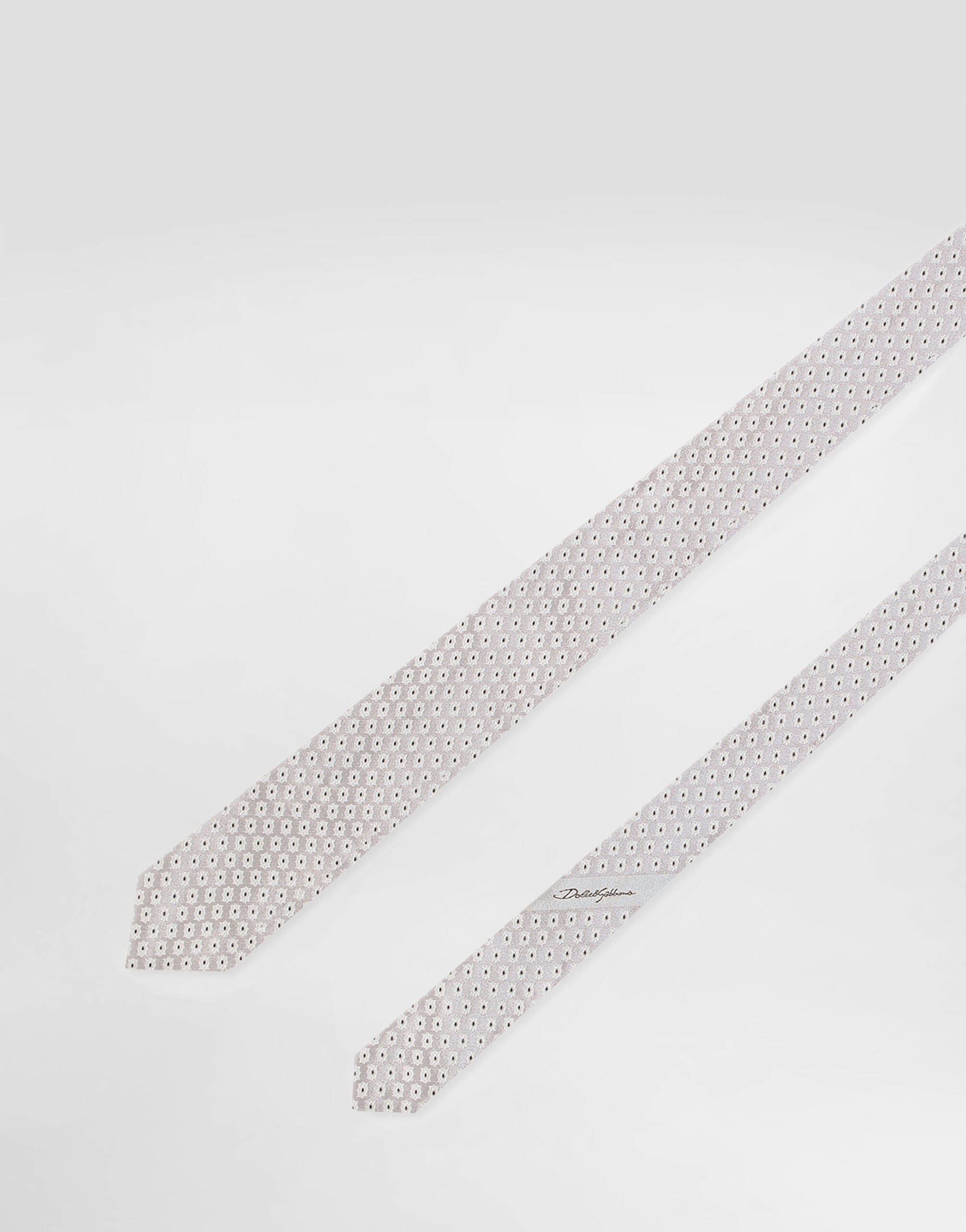 Micro-design jacquard Martini tie - 3