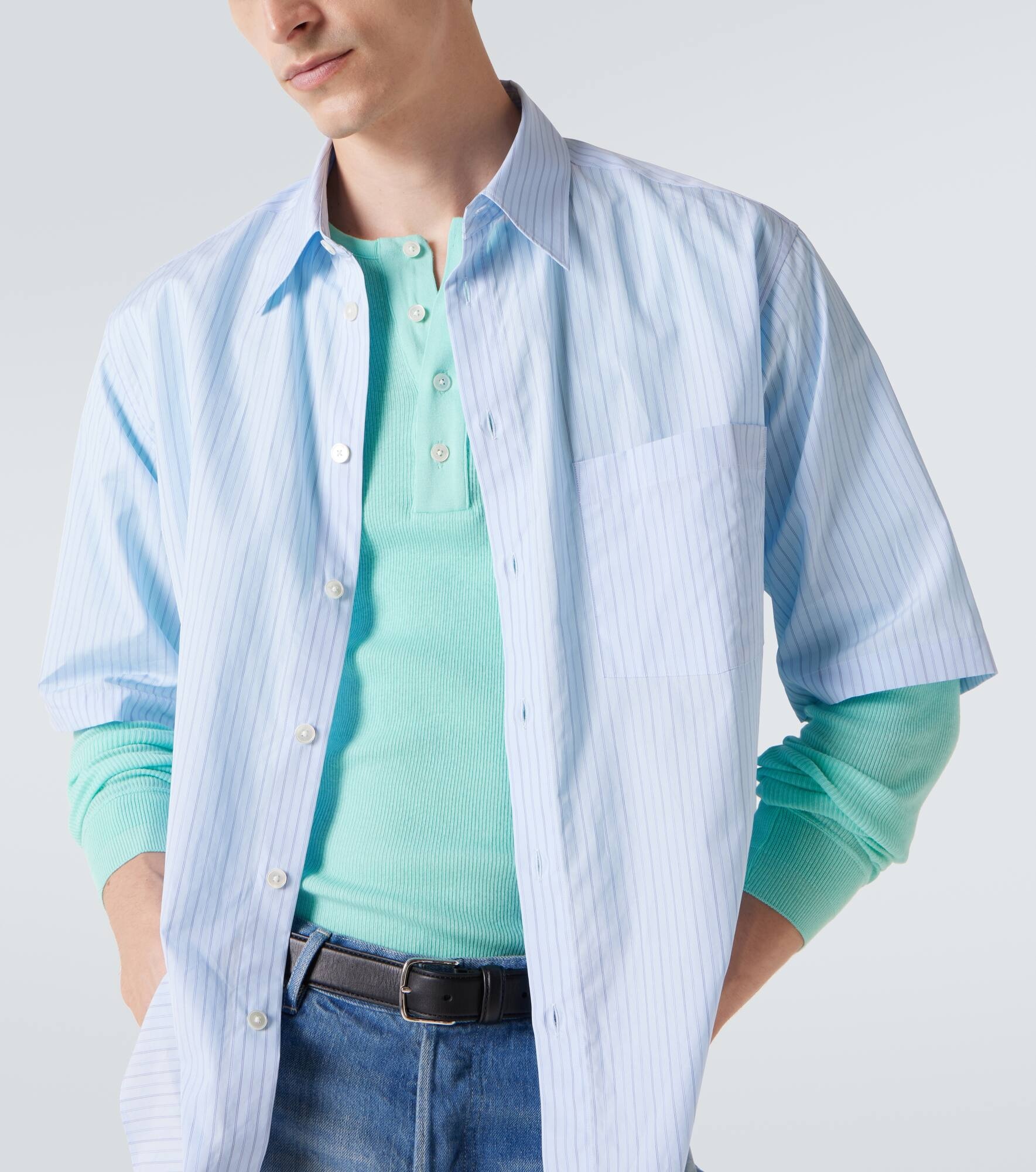 Striped cotton shirt - 5