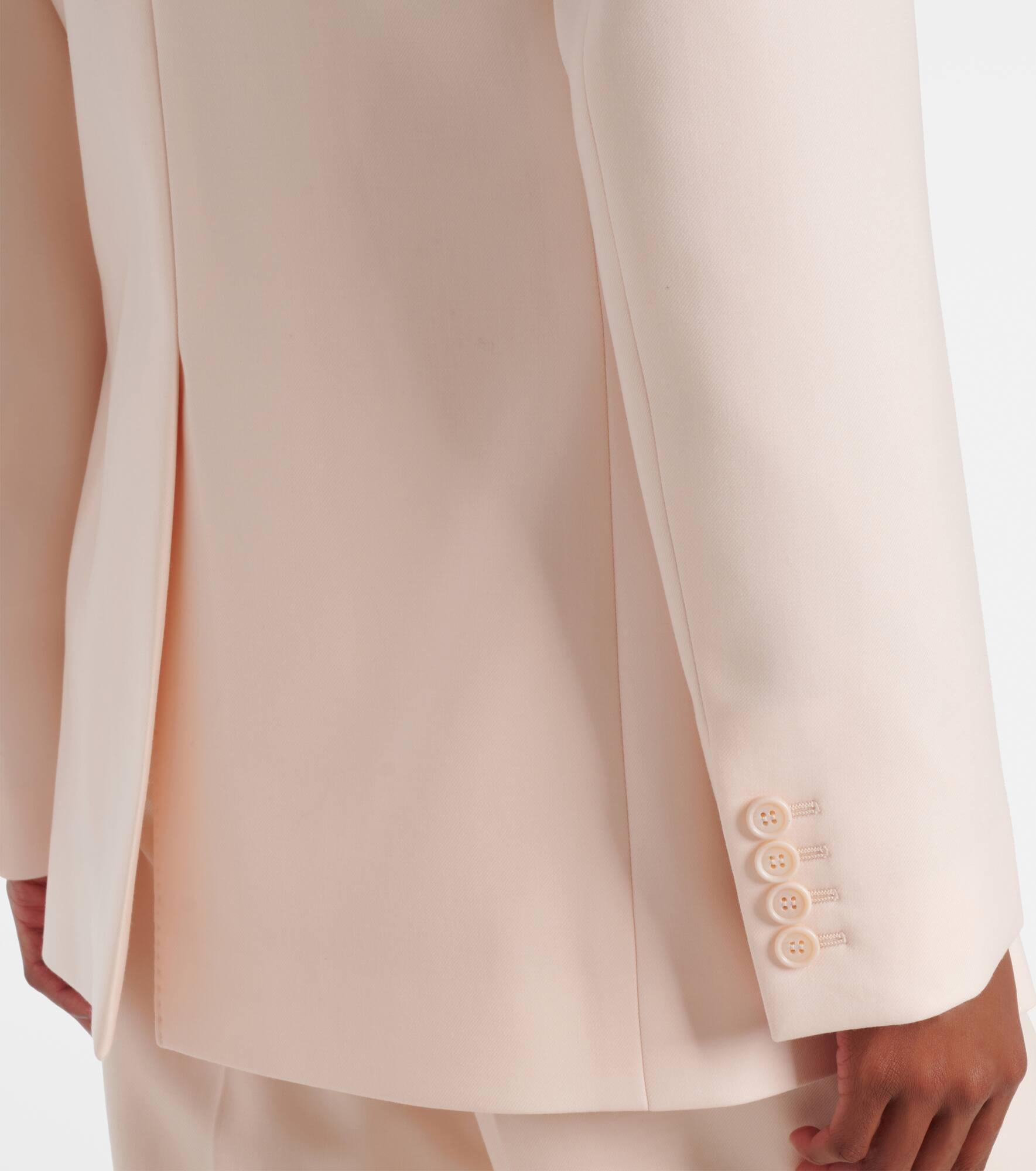 Wool gabardine suit jacket - 5