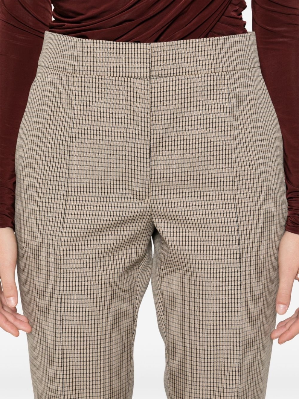 checked tailored trousers - 5