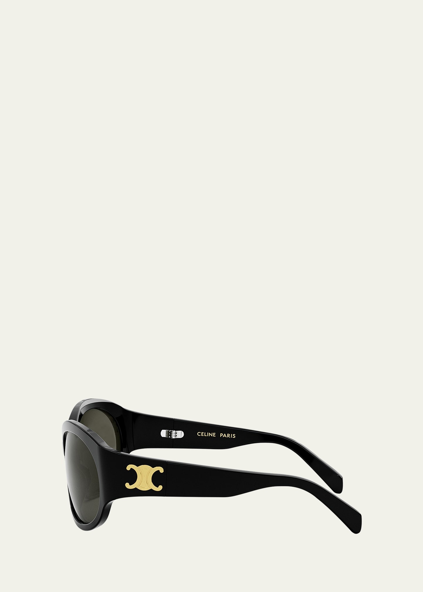 Triomphe Acetate Oval Wrap Sunglasses - 3