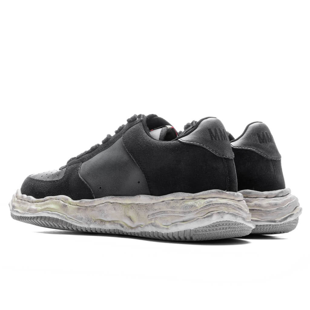 WAYNE LOW OG SOLE LEATHER SNEAKER - BLACK - 3