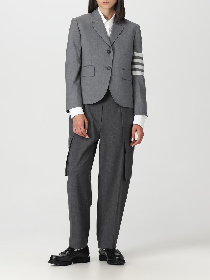 Thom Browne Thom Browne wool blazer with four bars outlook