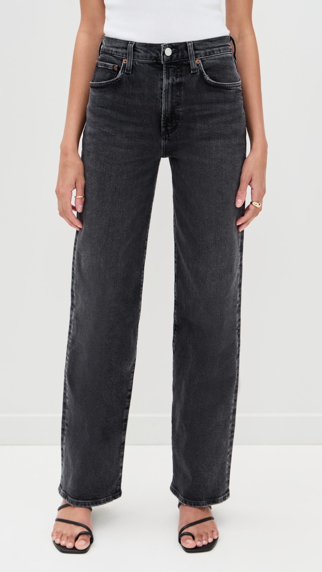 Harper Jeans Mid Rise Relaxed Straight - 6