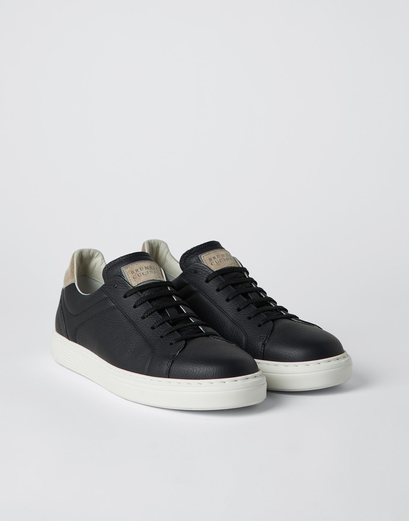 Grained calfskin sneakers - 1