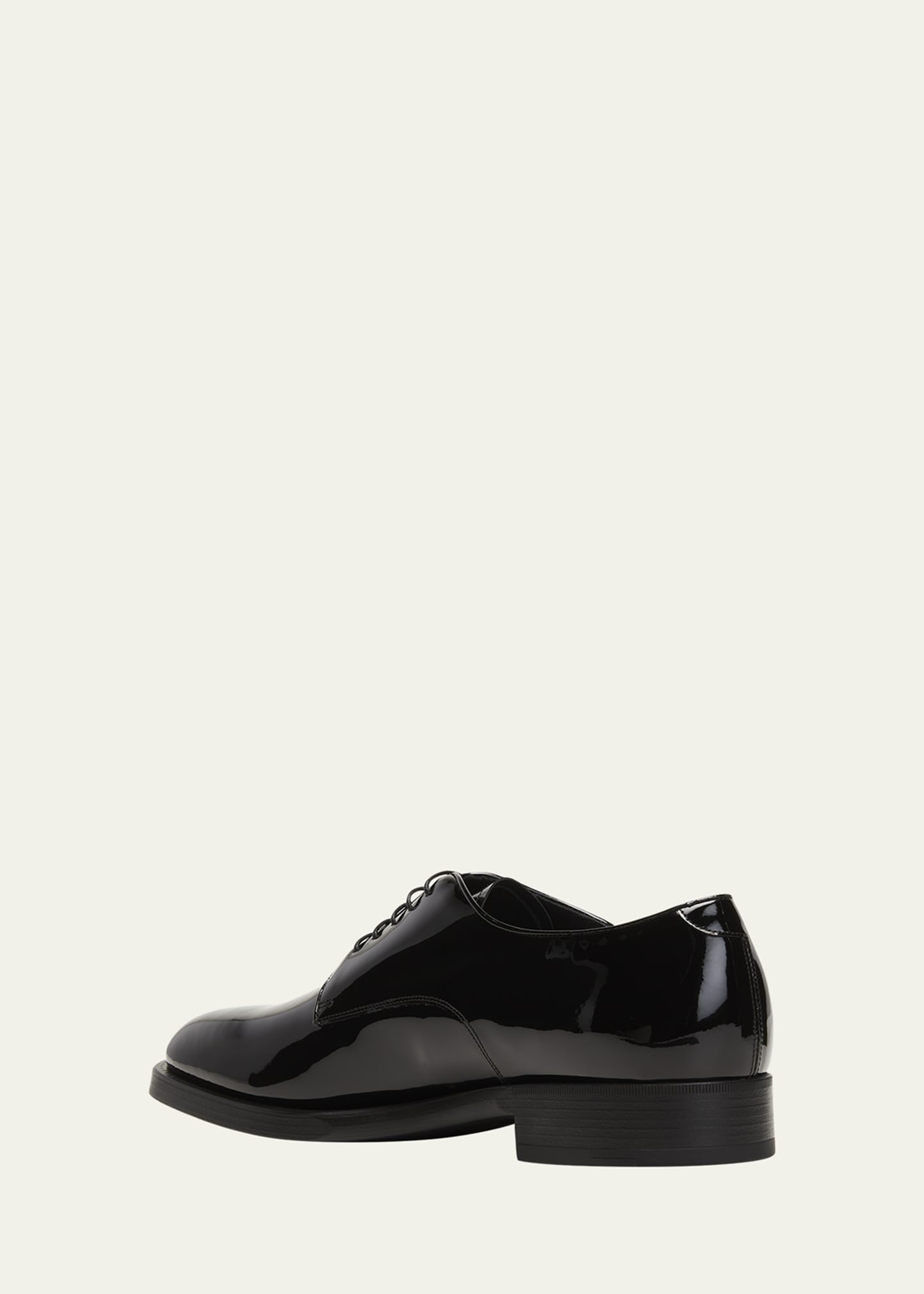 Men's Patent Leather Derby Shoes - 4