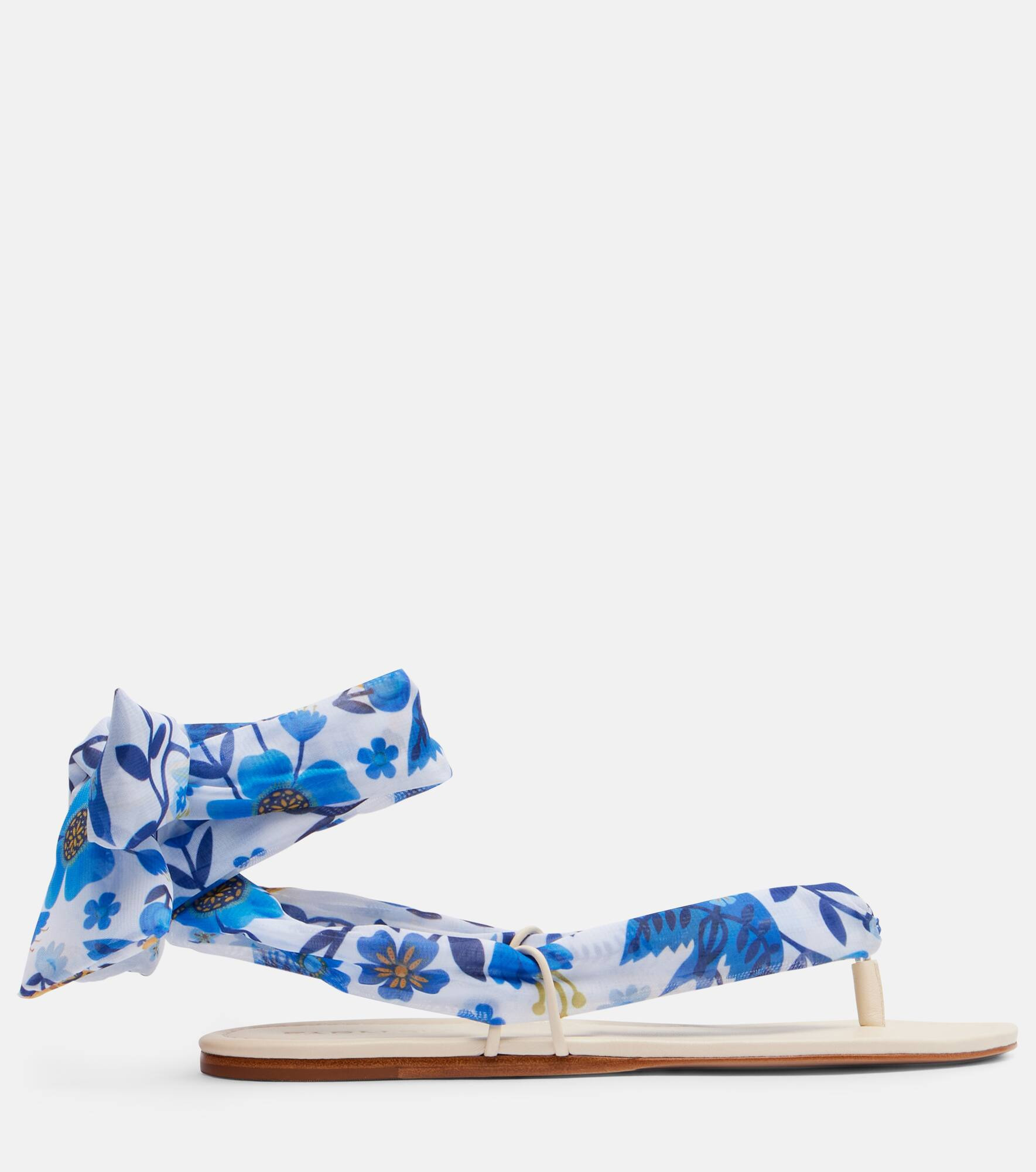 Printed thong sandals - 4