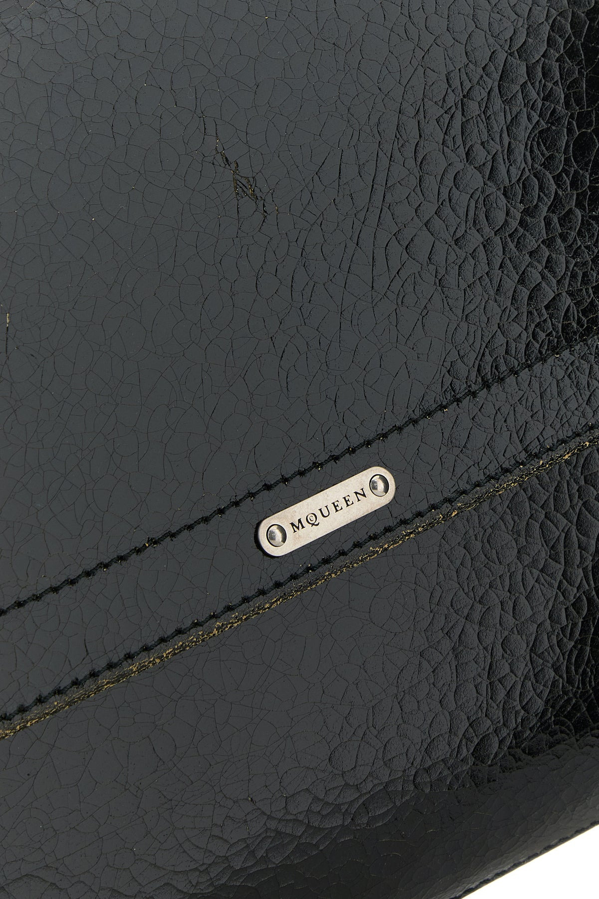 Black leather The Slouch crossbody bag - 4