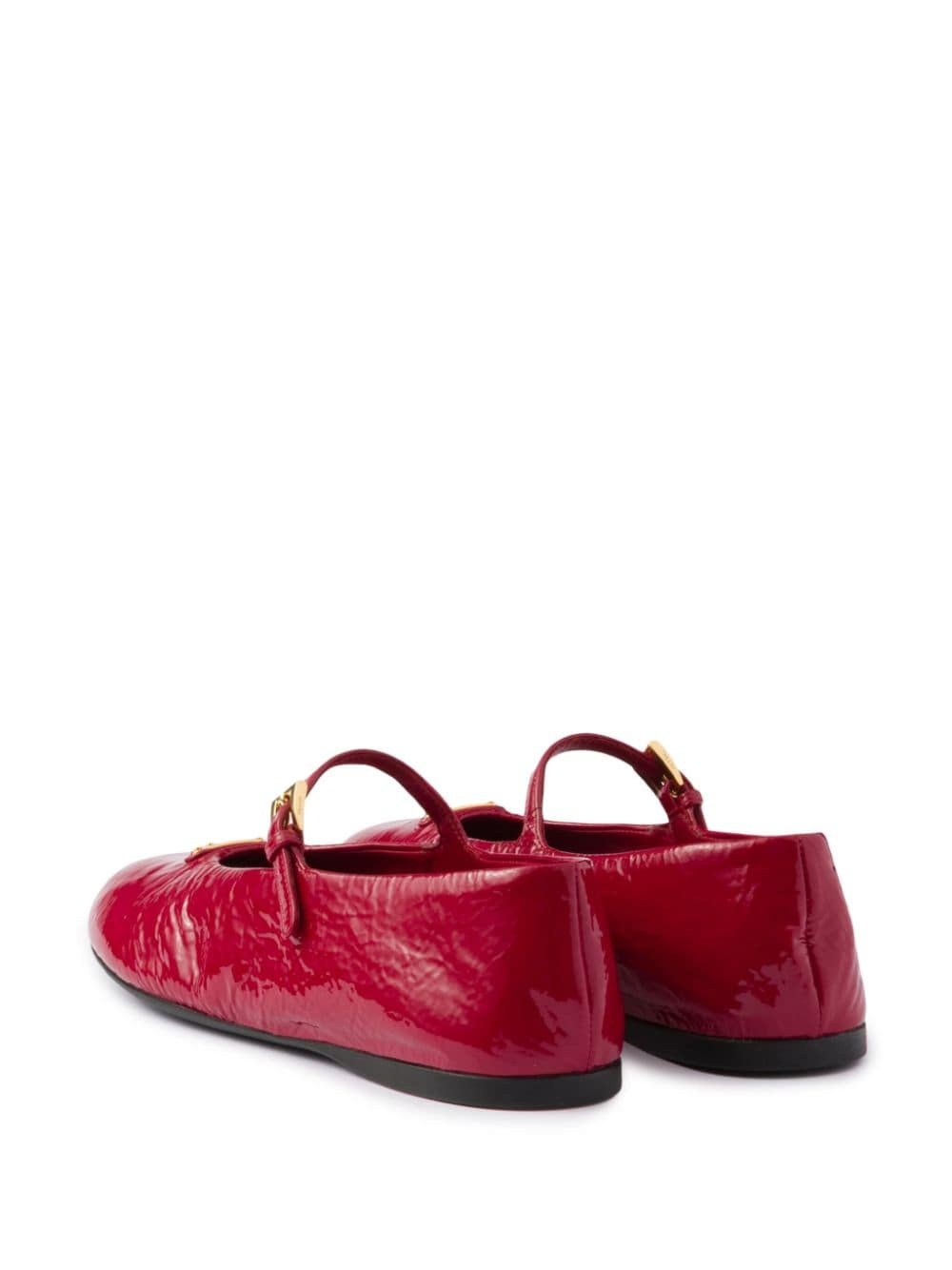 leather ballerina shoes - 3