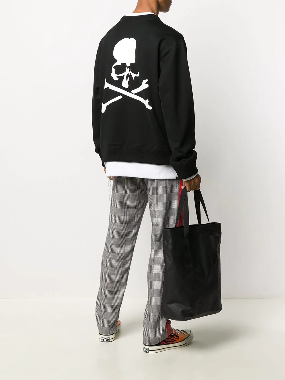 double layer skull sweatshirt - 2