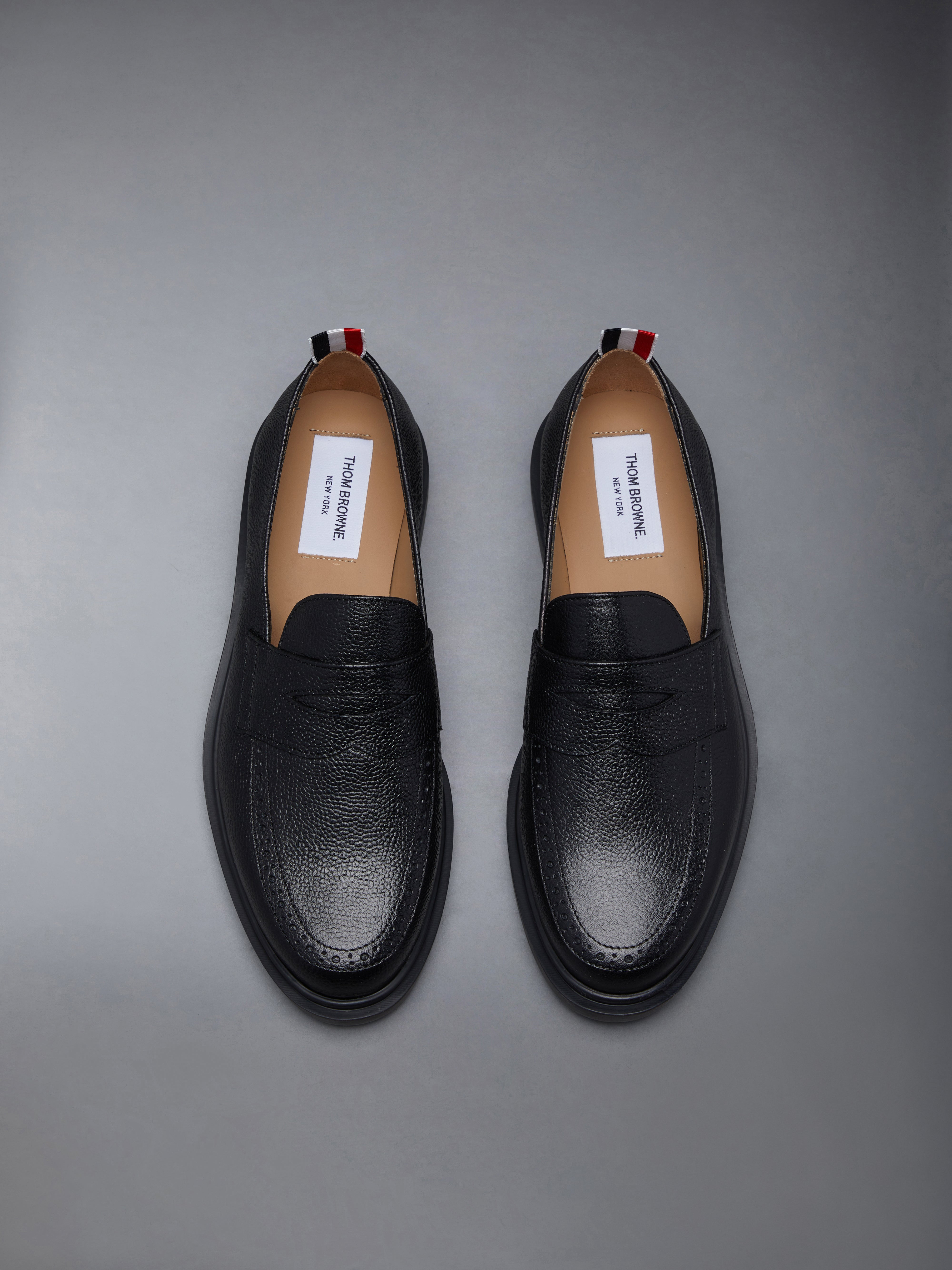Classic Pebble Grain Leather Penny Loafer - 5
