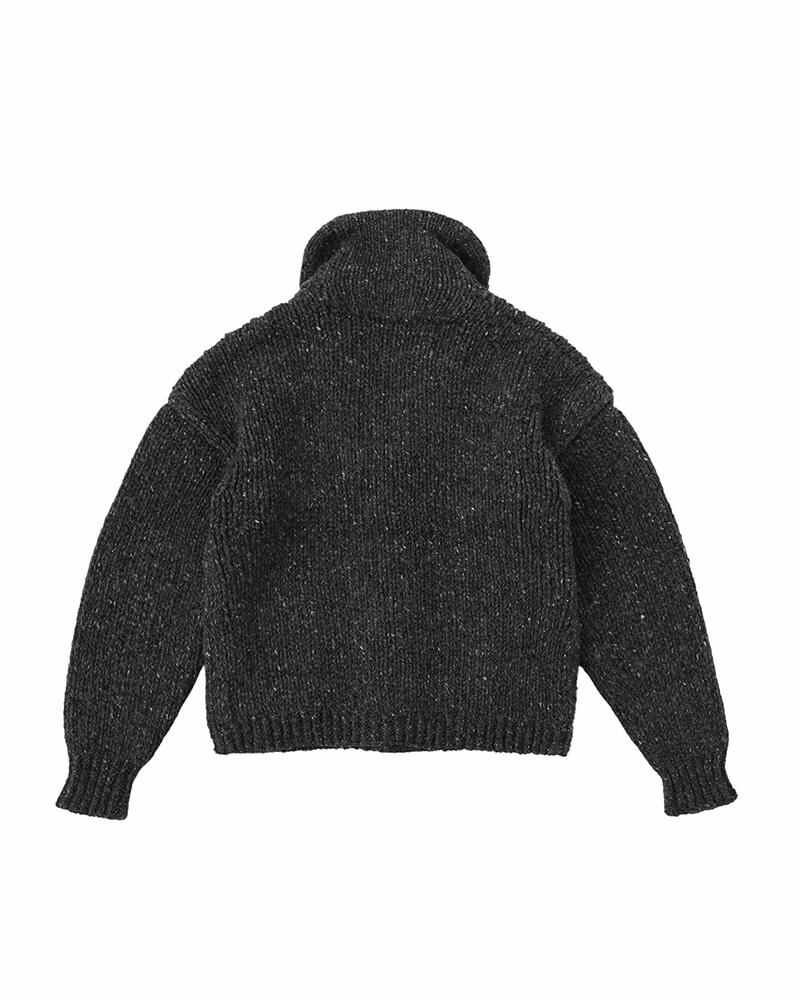 COWICHAN SHORT HAND-KNIT GREY - 2