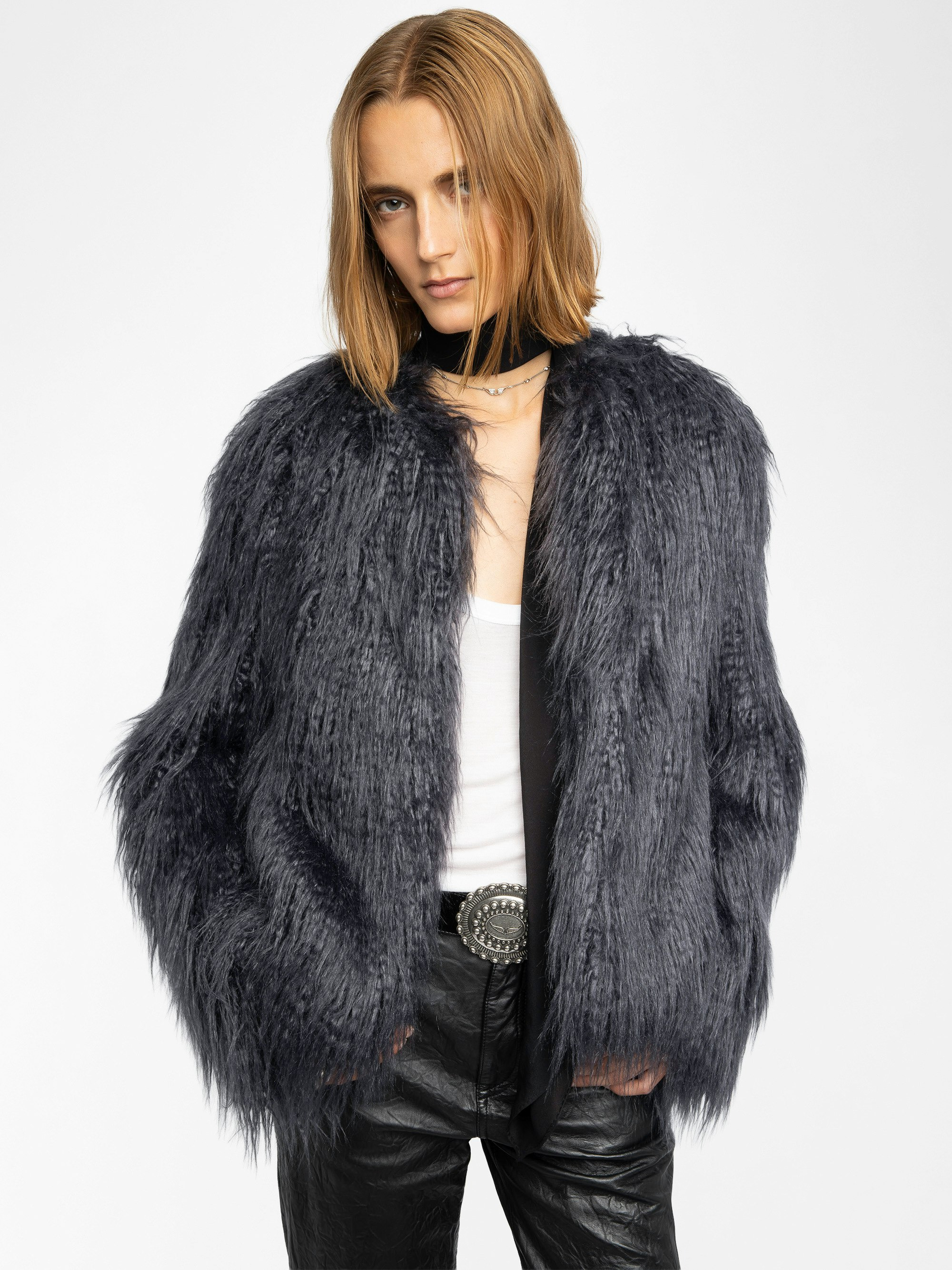 Freddie Faux Fur Coat - 7