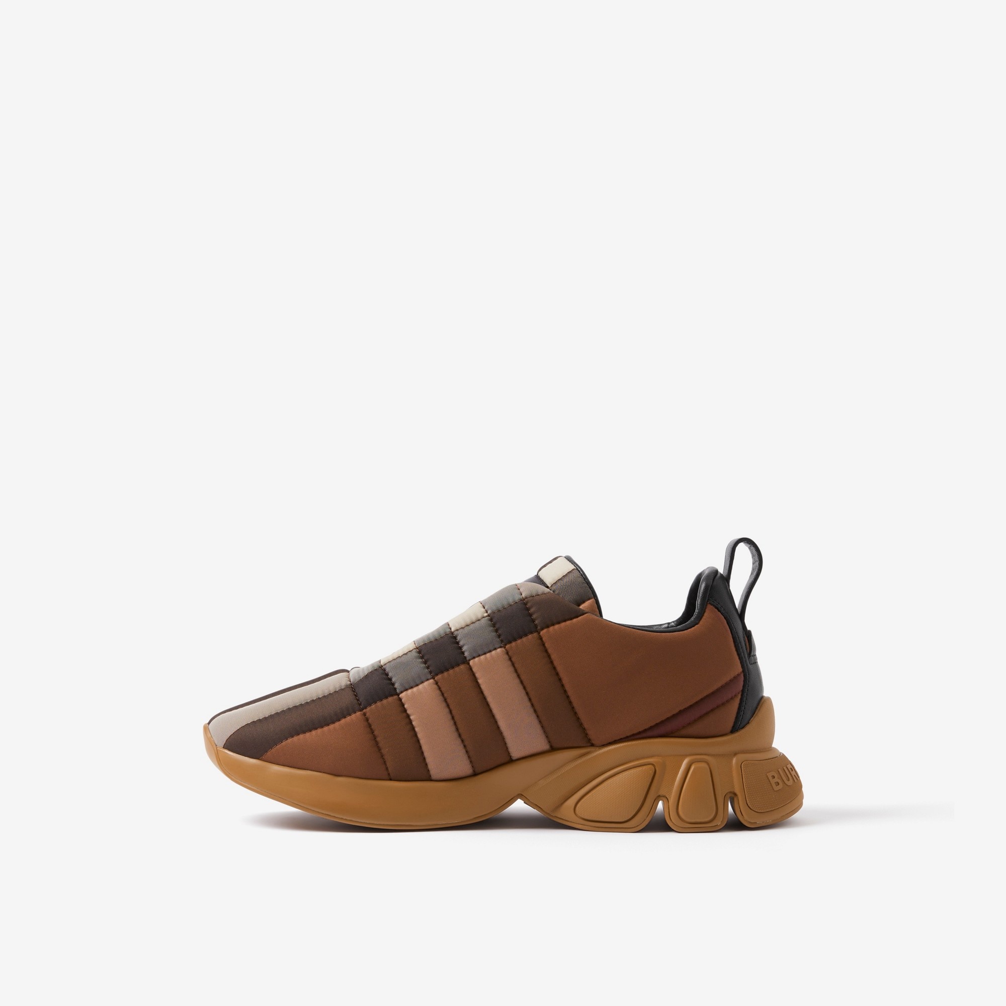 Quilted Nylon and Leather Classic Sneakers - 5