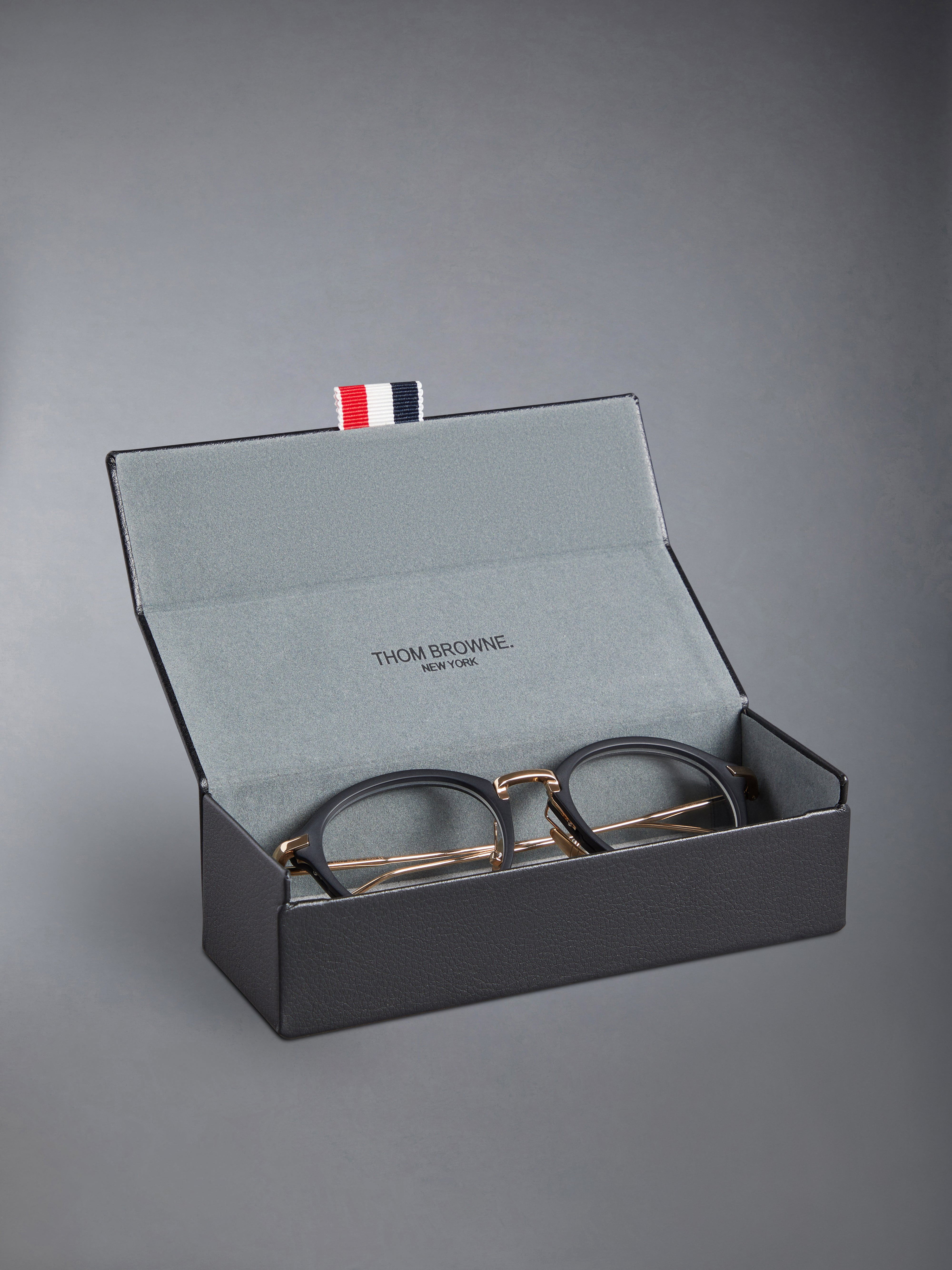 ROUND EYEGLASSES IN ACETATE AND TITANIUM - 6