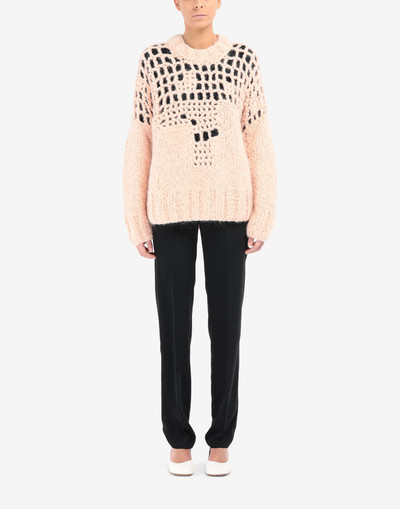 MM6 Maison Margiela Fuzzy gradient sweater outlook