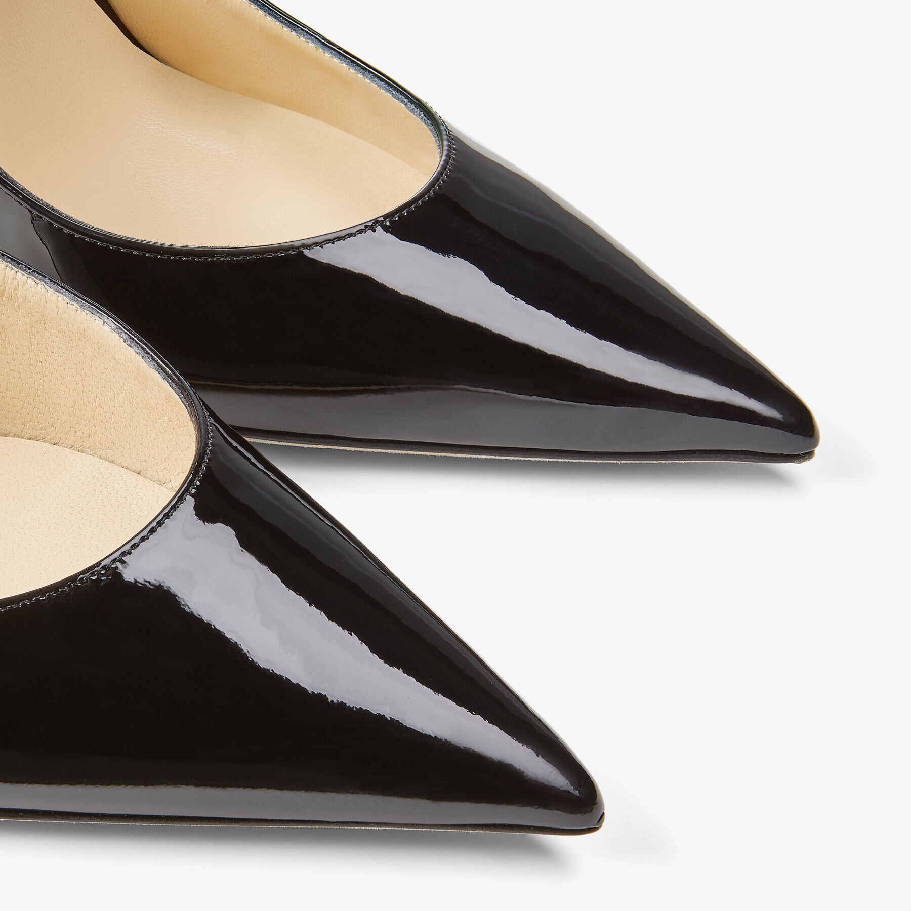 Bing 100
Black Patent Leather Mules with Crystal Strap - 3