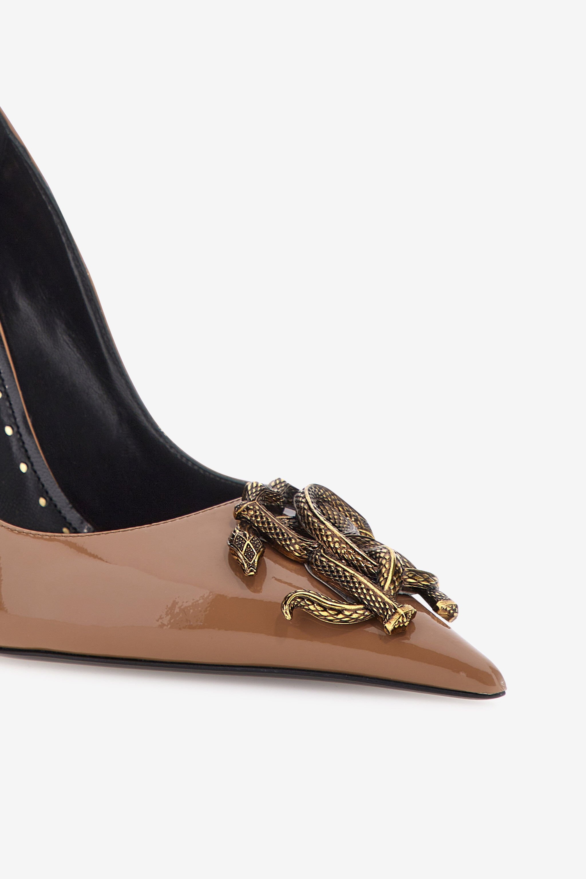 Décolleté with Monogram Mirror Snake - 4