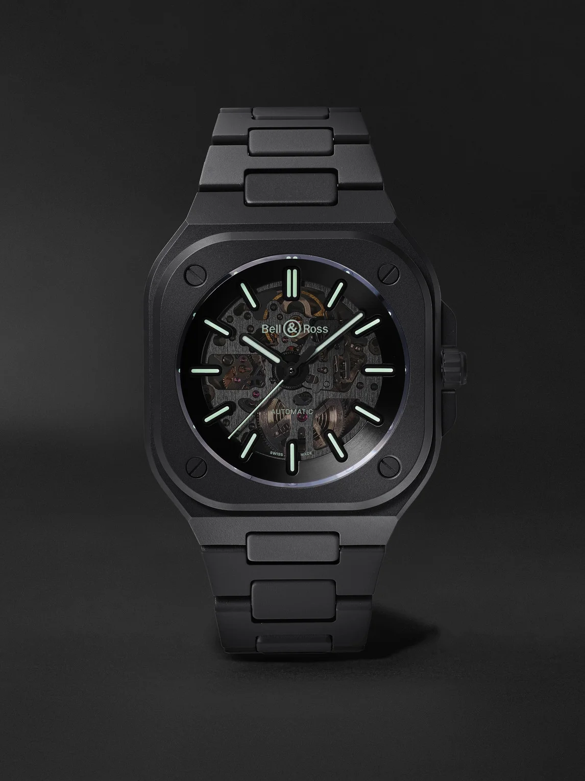 BR 05 Skeleton Automatic Ceramic and PVD Watch, Ref. BR05A-BLM-SKCE/SCE - 1