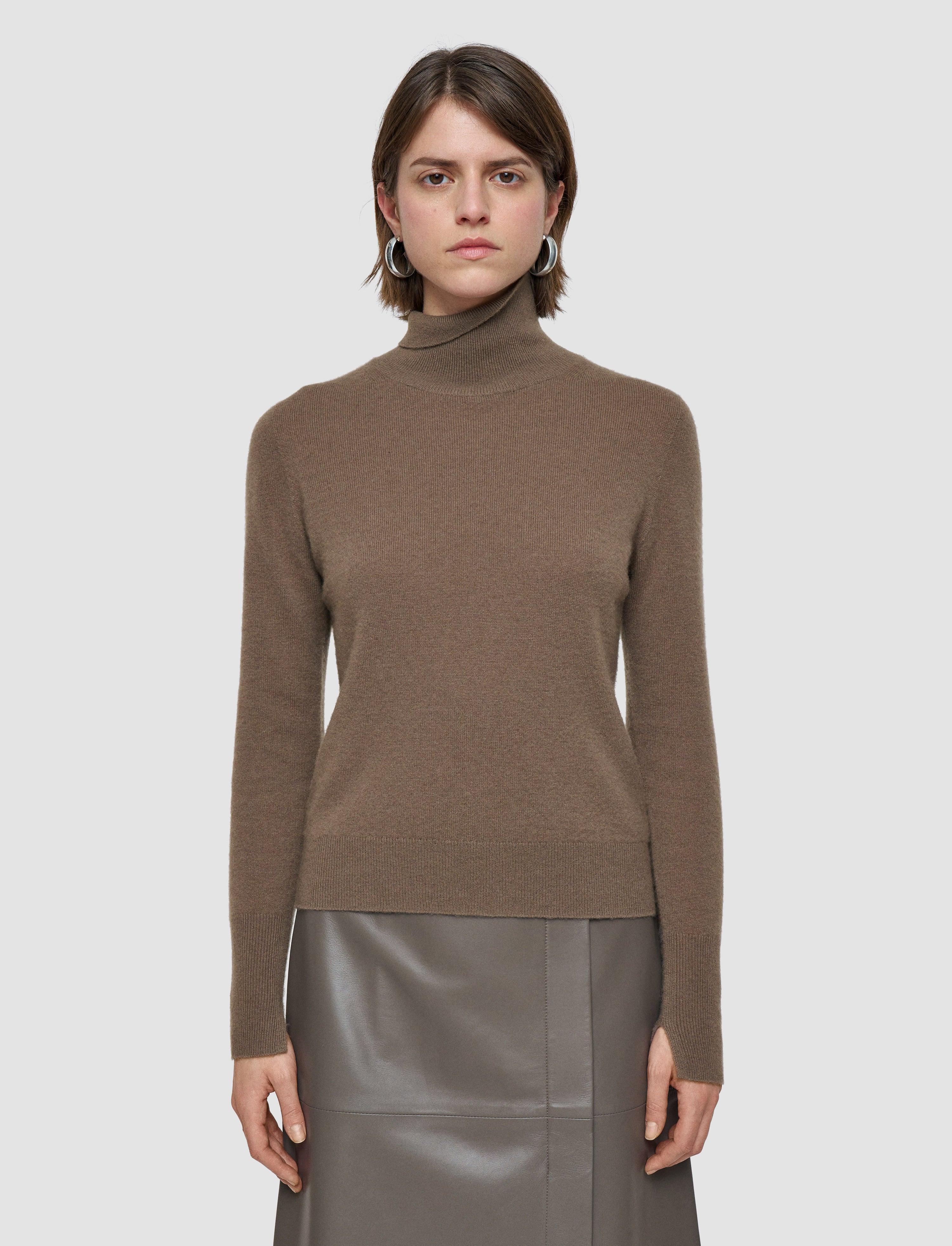 Light Pure Cashmere High Neck Jumper - 3