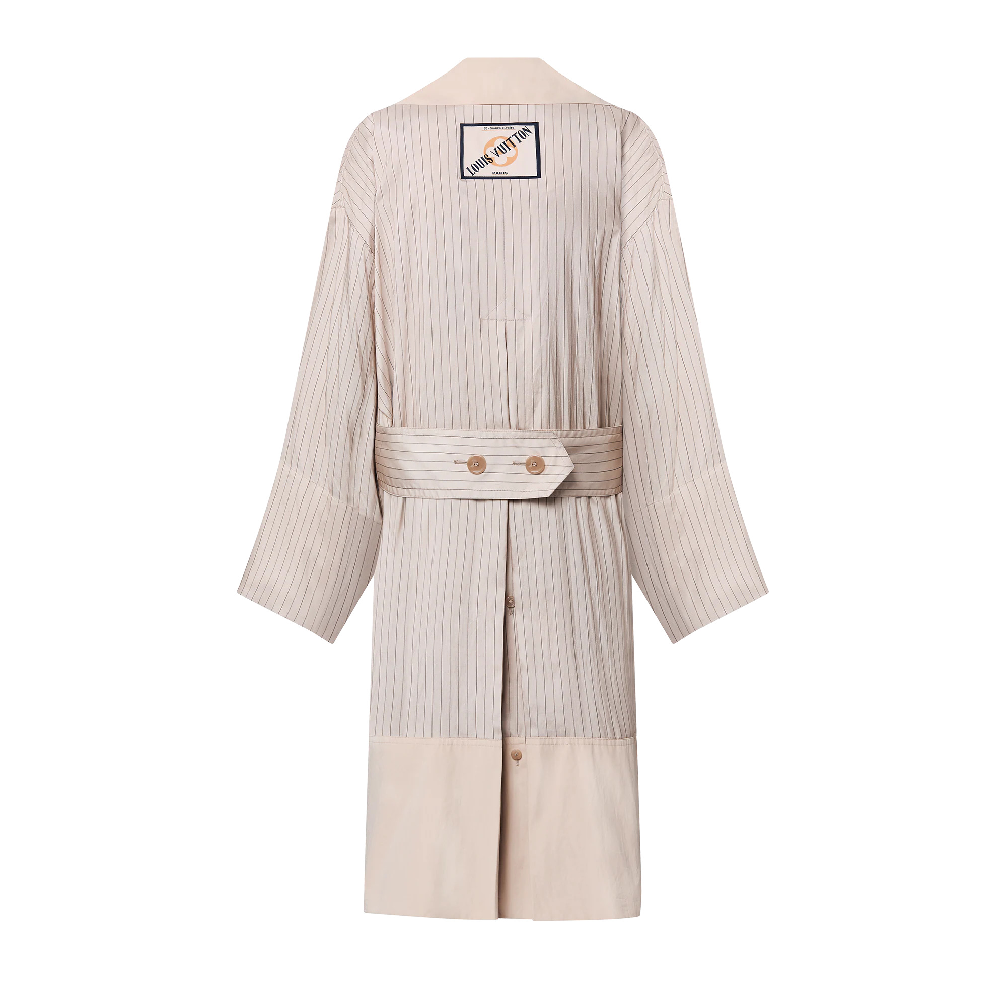 Fluid Striped Coat - 3