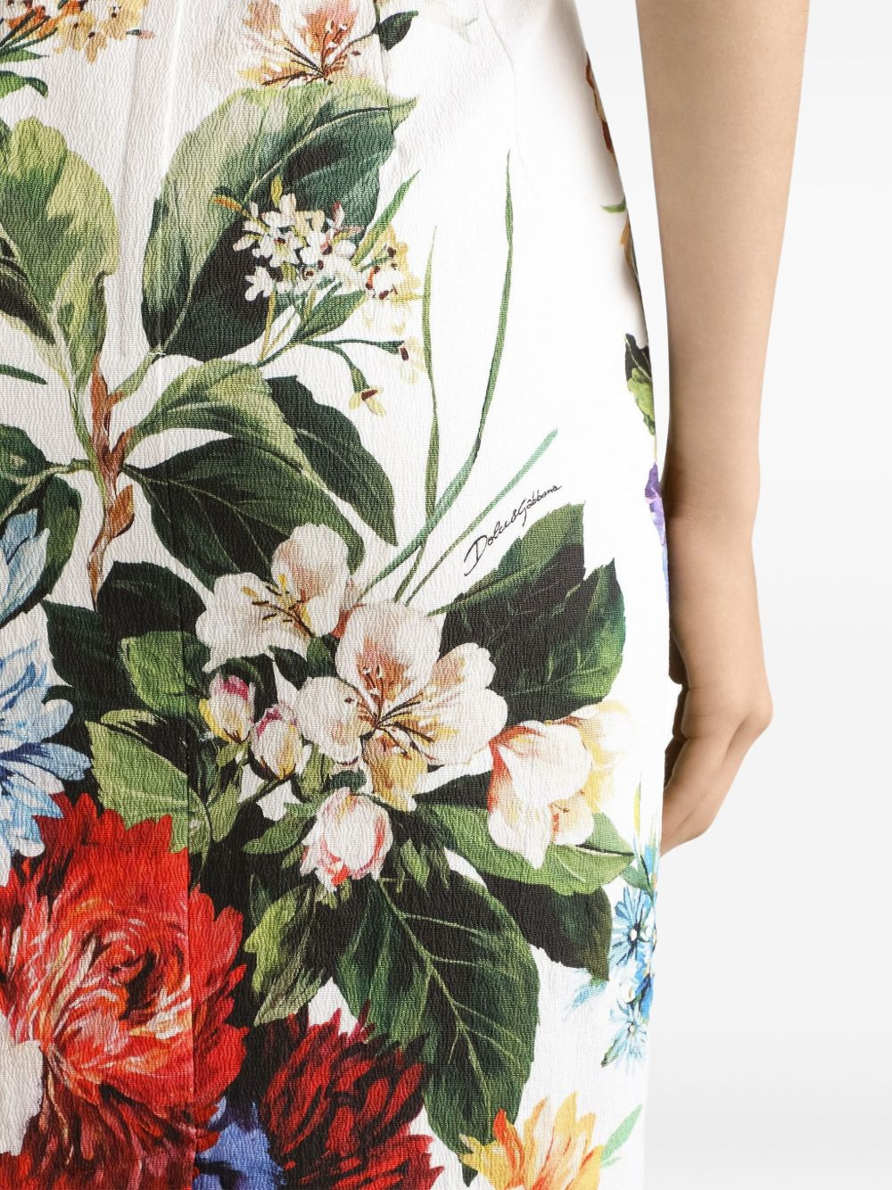 floral-print midi dress - 6