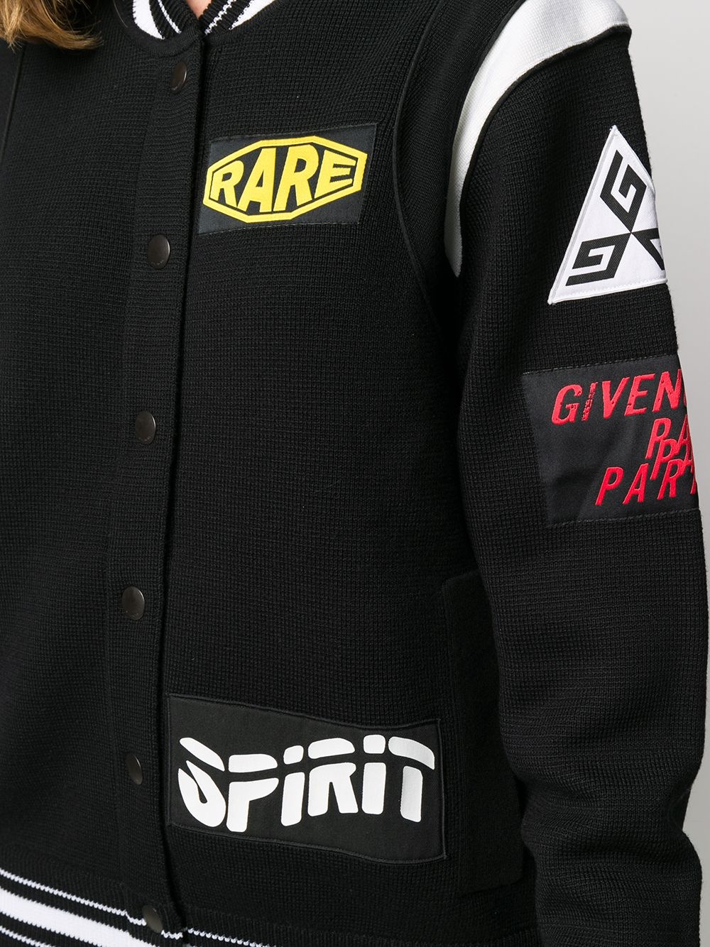 patch detailed bomber jacket - 5