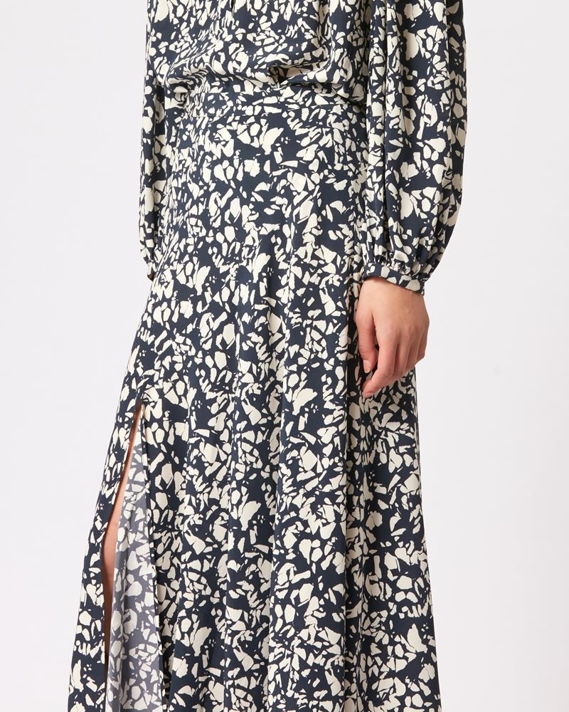 SAKURA MIDI SILK SKIRT - 3