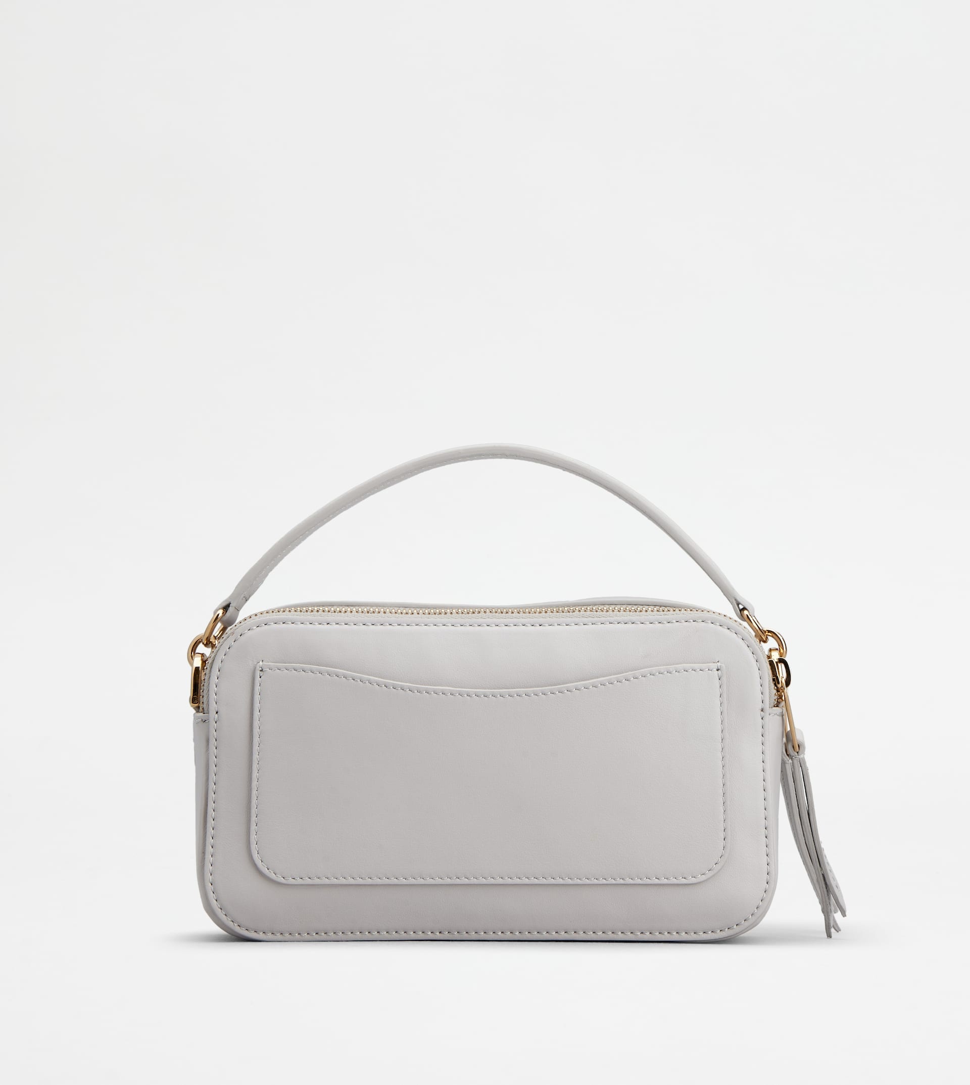 T TIMELESS CAMERA BAG IN LEATHER MINI - GREY - 6