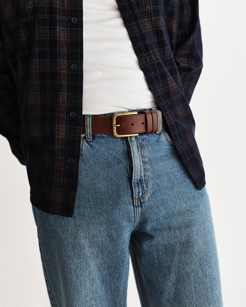 Wax London Paton - Brown Leather Belt outlook