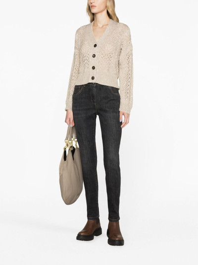 Brunello Cucinelli high-waisted skinny jeans outlook