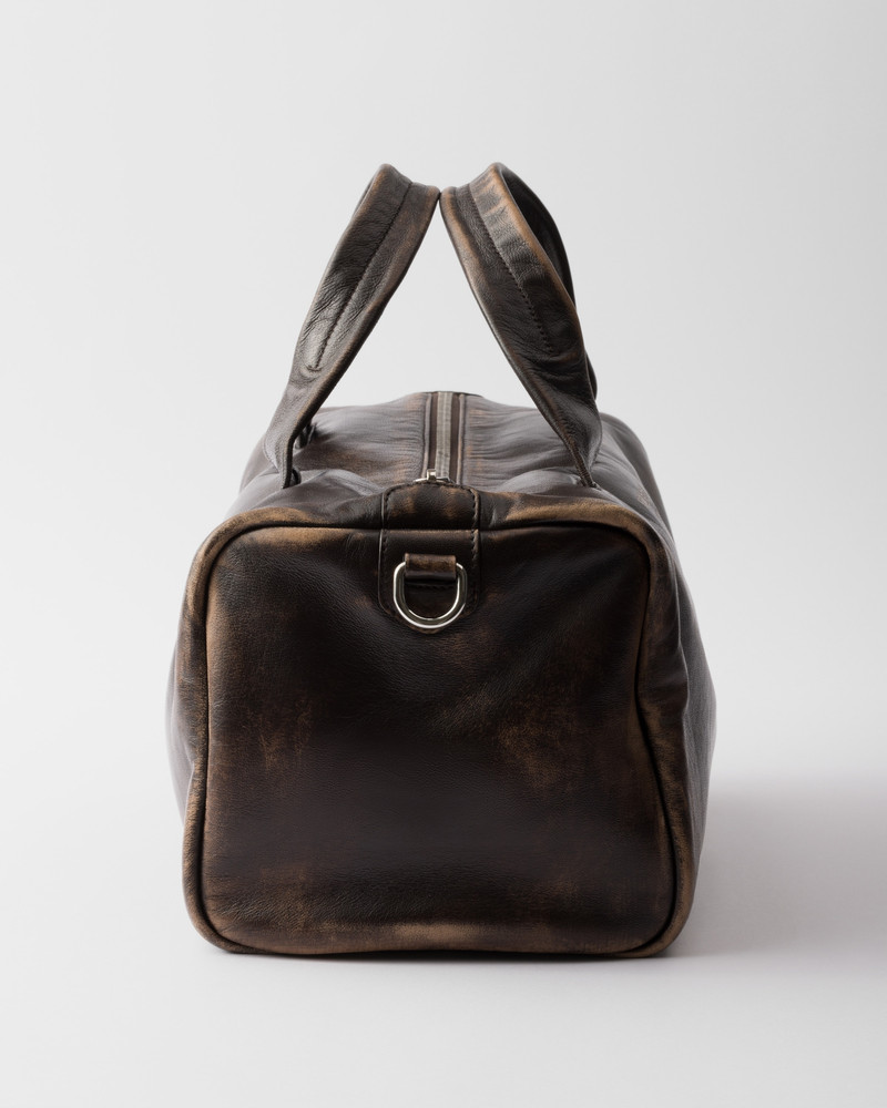 Nappa leather duffle bag 6