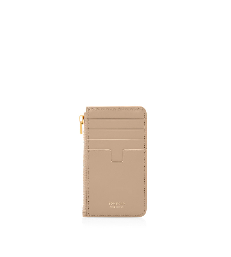 TOM FORD PALMELLATO-EFFECT LEATHER ZIPPED CARD HOLDER outlook