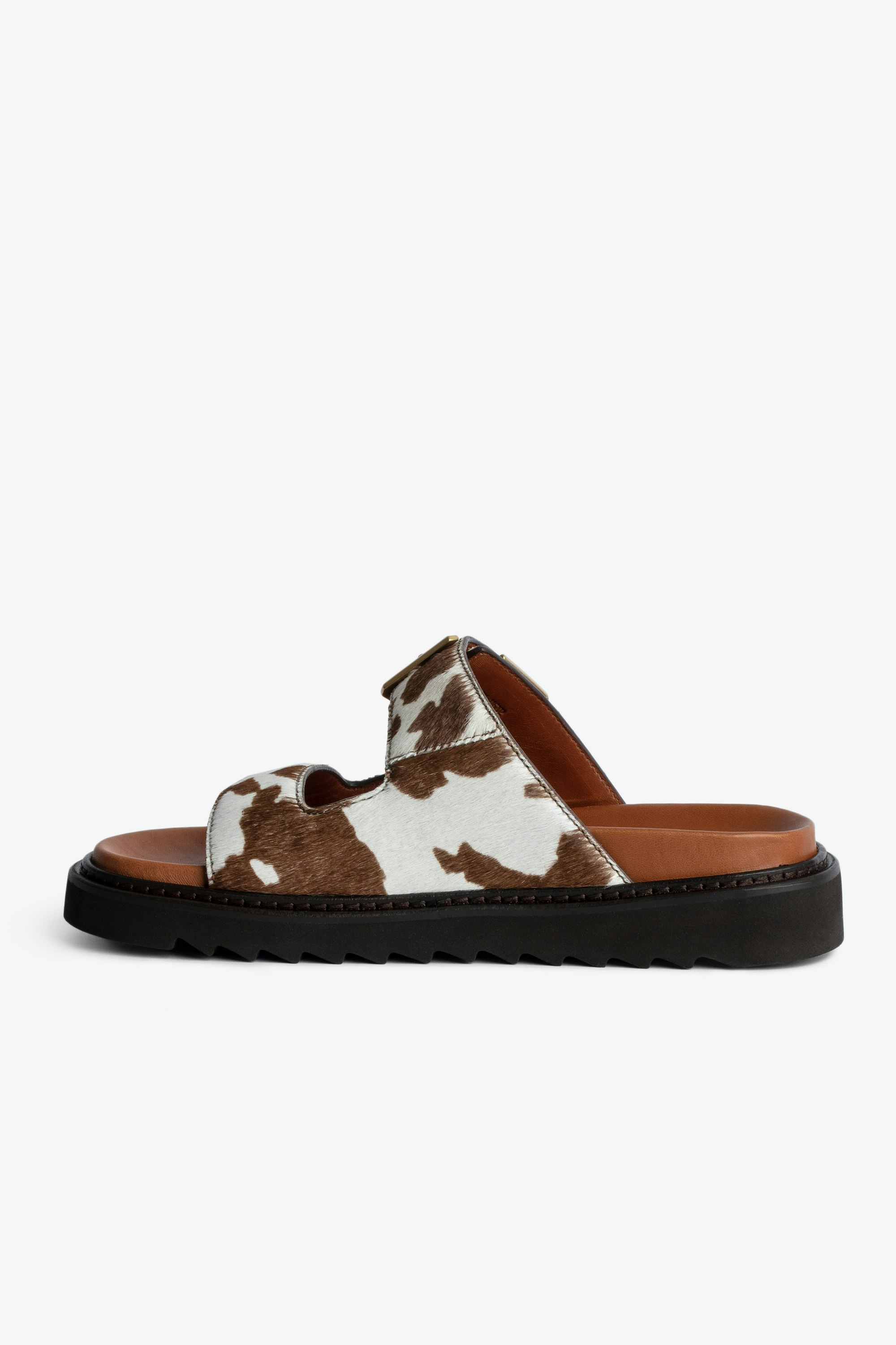 Cecilia Alpha Cow Sandals - 2
