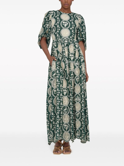 Agua by Agua Bendita Raquel linen maxi dress outlook