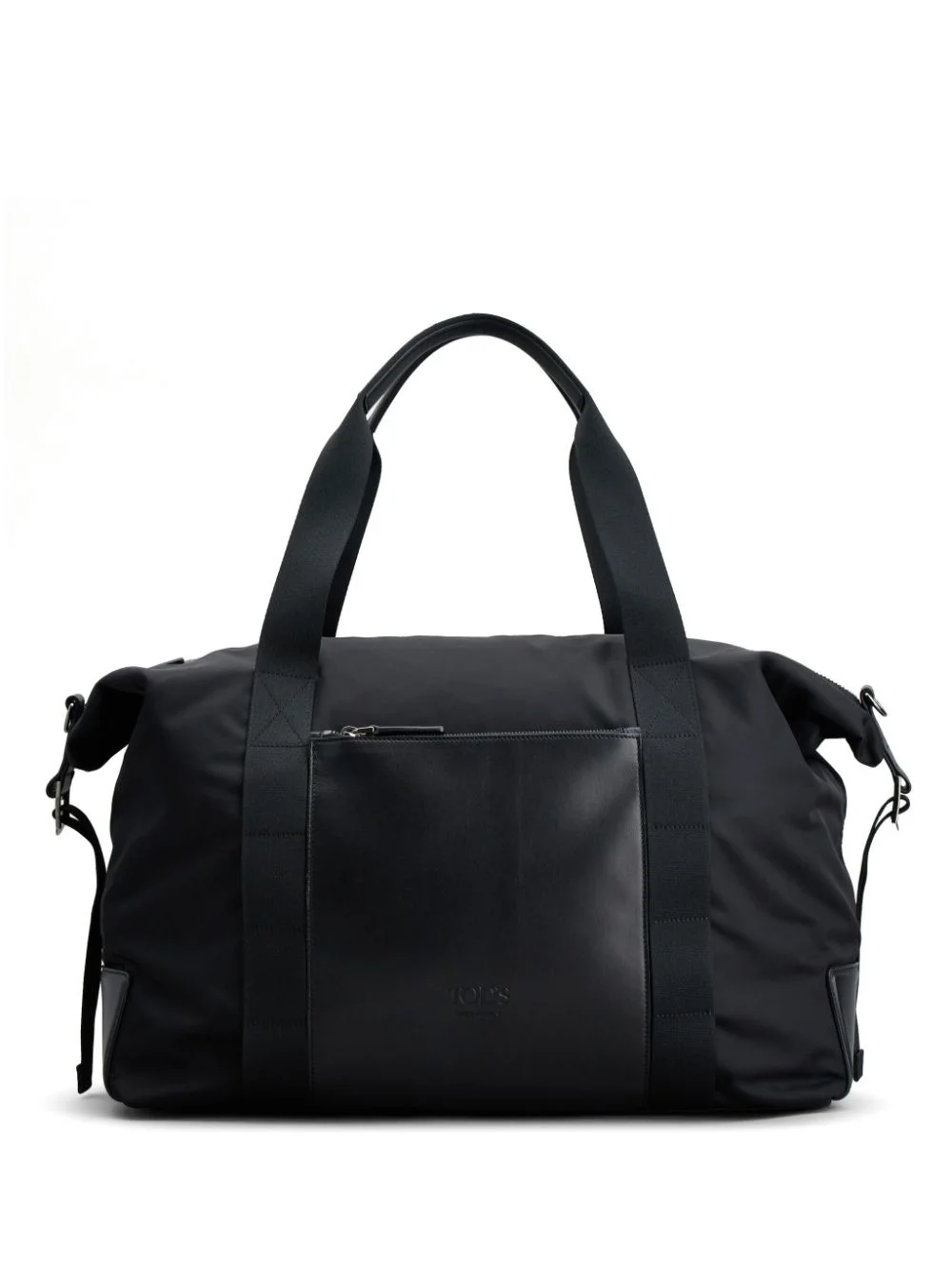logo-debossed leather duffle bag - 1