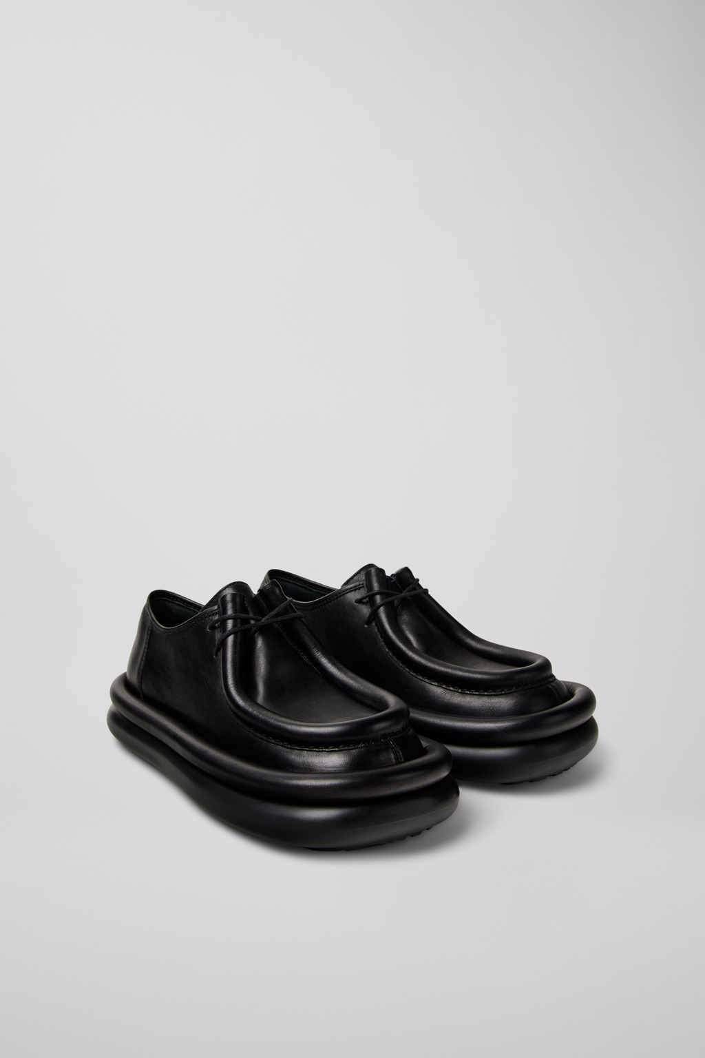 Black leather shoes - 2