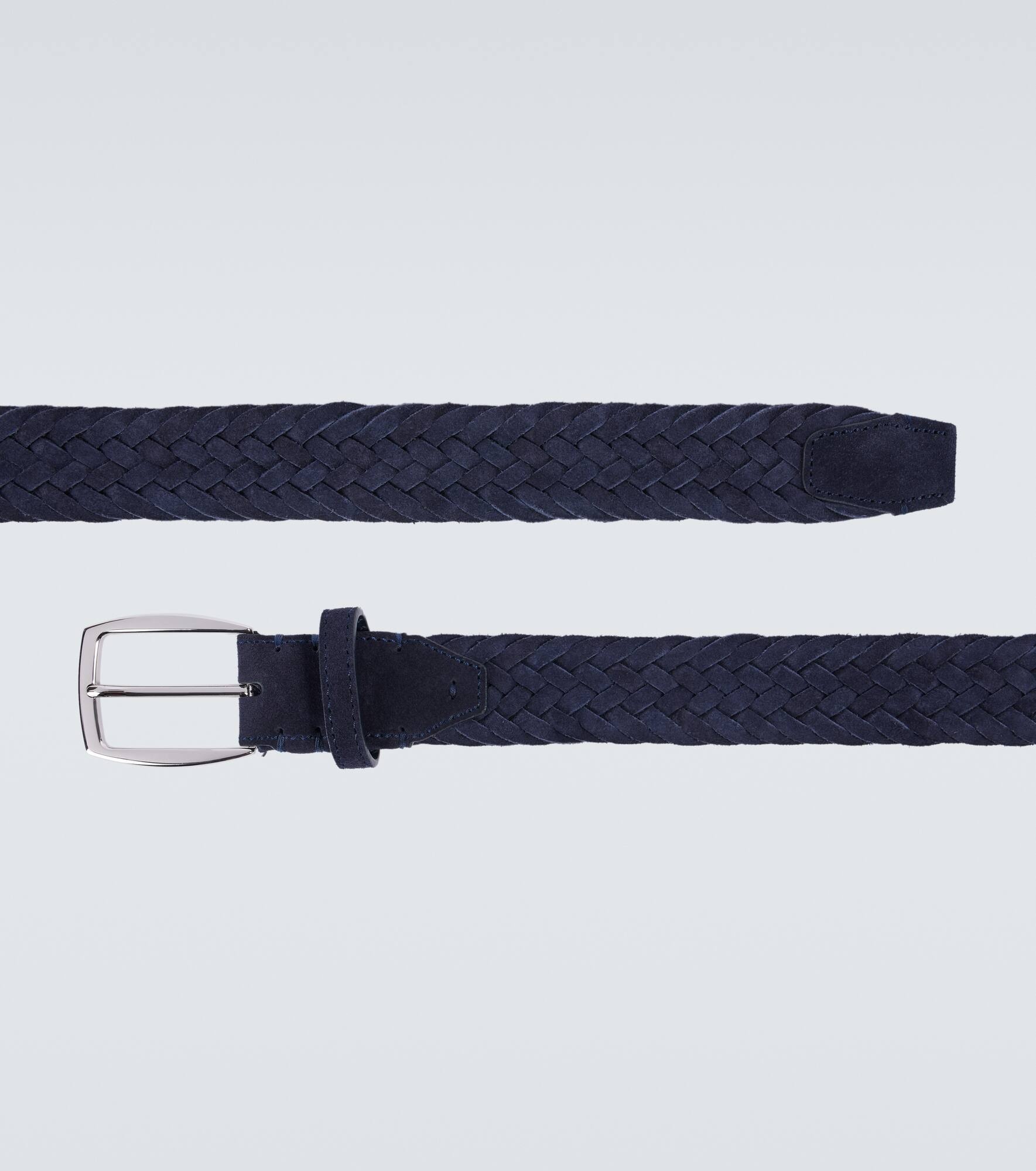 Braided suede belt - 4