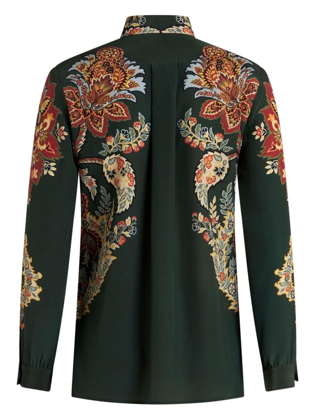 paisley-print silk shirt - 7