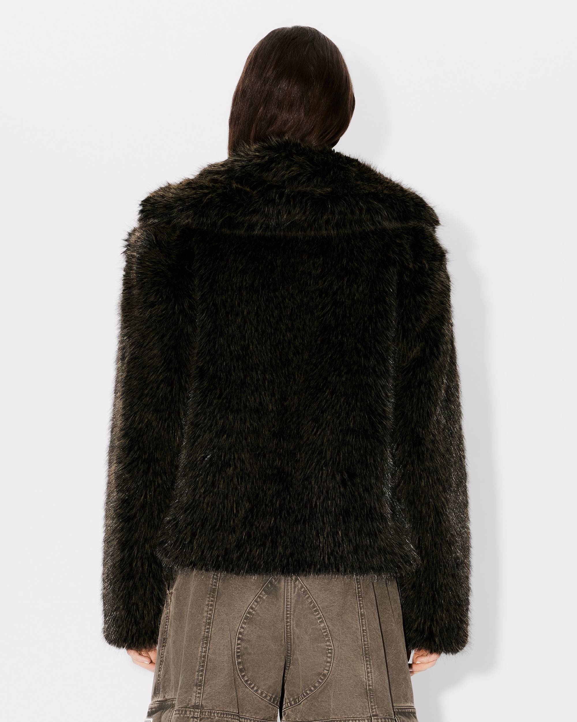 Short blouson in fake fur - 5