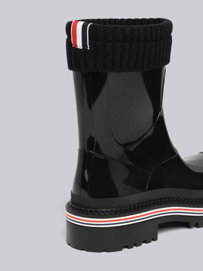 Thom Browne Molded Rubber Mid Calf Rain Boot outlook